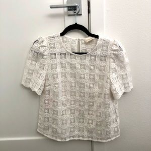 Sezane Lilo Blouse in White
